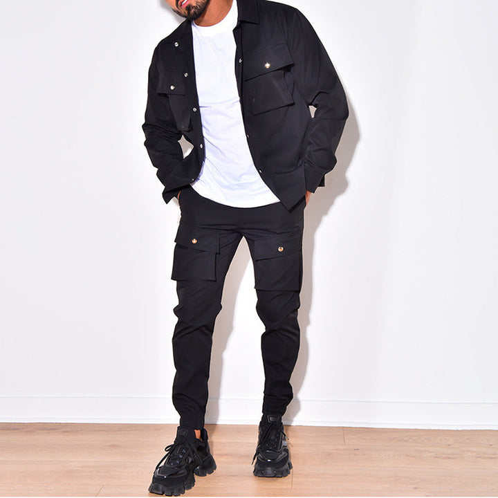 Gino Homme | Tweedelig Cargo Track Suit