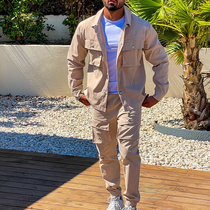 Gino Homme | Tweedelig Cargo Track Suit