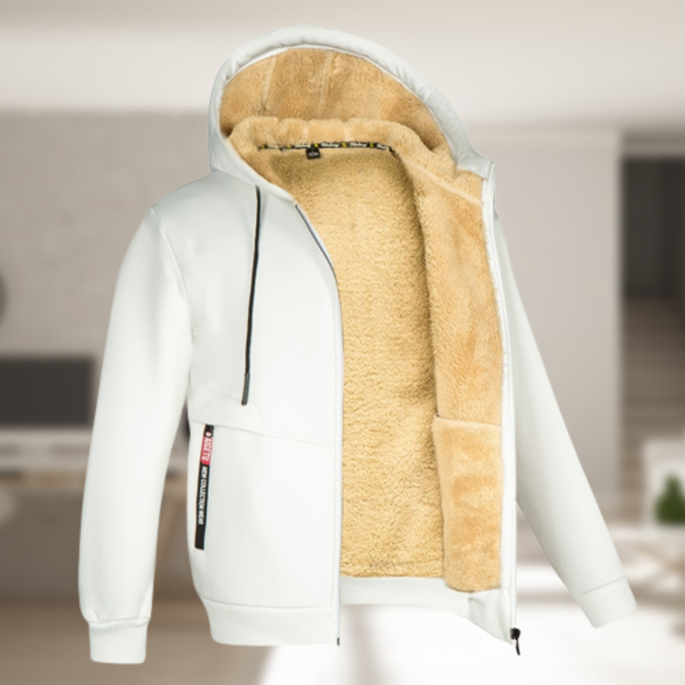 Dennis - Heren Casual Winterjas met Capuchon en Fleece