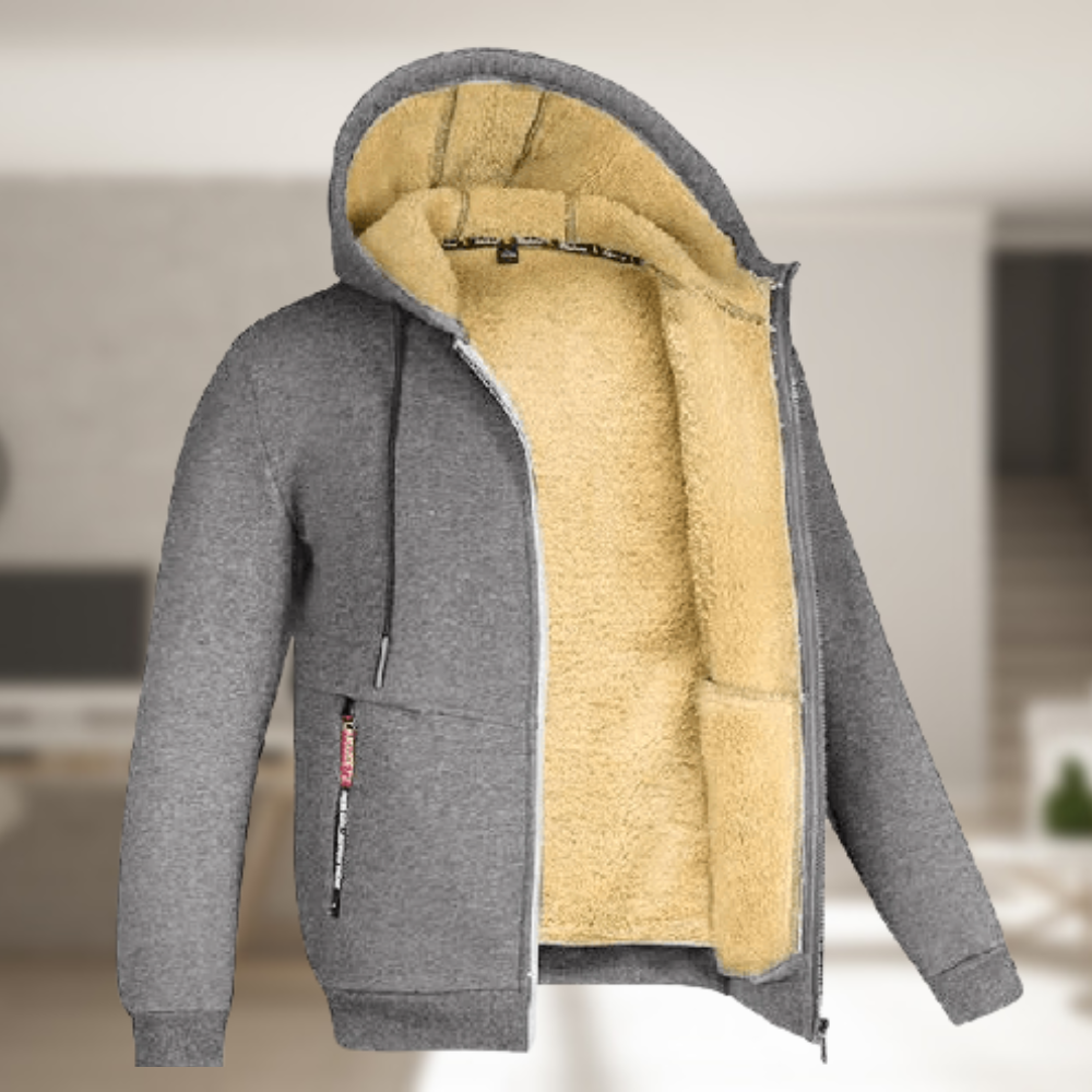 Dennis - Heren Casual Winterjas met Capuchon en Fleece